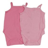 2x růžpvé tílkové body Primark
