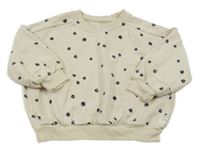 Svetlobéžová bodkovaná á oversize mikina George