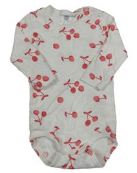 Bílé body s třešněmi Sanetta