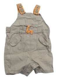 Béžové plátěné laclové kraťasy Mothercare