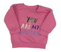 Ružová mikina s nápisom zn. Primark
