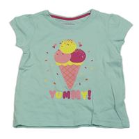 Svetlozelené tričko so zmrzlinou zn. Primark