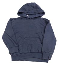 Tmavomodrá mikina s kapucňou Adidas