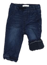 Tmavomodré podšité rifle Fox&Bunny