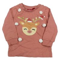 Staroružová mikina so sobom Alive