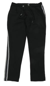 Černé kalhoty s proužky Hailys