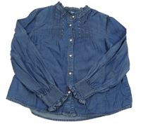 Tmavomodrá halenka riflového vzhledu Mayoral