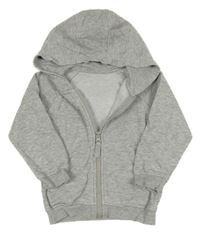 Sivá melírovaná prepínaci mikina s kapucňou Matalan