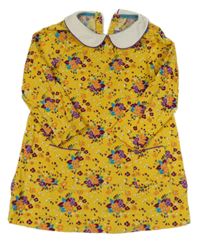 Žlté kvietkovane menšestrové šaty Little Bird