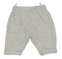 Sivo-biele melírované tepláky C&A