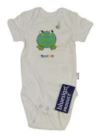 Nové - Bílé body s žabkou Jako-o