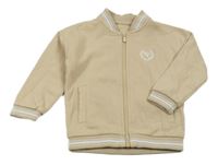 Béžová prepínaci mikina s výšivkou Matalan