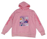 Nové - Světlerůžová mikina Huntrix s kapucí 