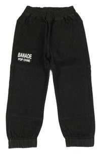 Tmavosivé cuff rifle s nápisom