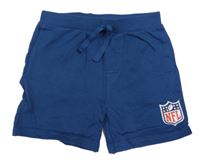 Tmavomodré teplákové kraťasy s erbem NFL Primark