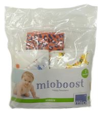 Nové - 3x - 2x bílá + oranžovo-modrá plena na odříhnutí Bambino Mio