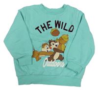 Mátová oversize mikina Chip a Dale H&M