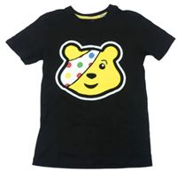 Čierne tričko s medvídkem Pudsey Debenhams