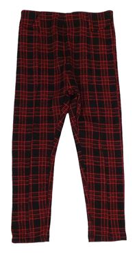 Čierno-červené kockované tregíny Matalan