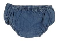 Modré rifľové kalhotky pod šaty Next