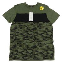 Nové - army-černo-khaki tričko George