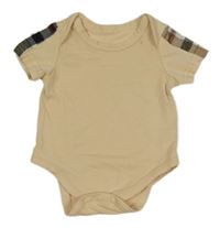 Béžové body s kostkovaným vzorem