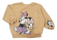 Písková oversize mikina s Minnie a Daisy a Figarem H&M