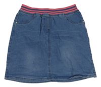 Nové - Modrá riflová sukně s úpletovým pasem Alive