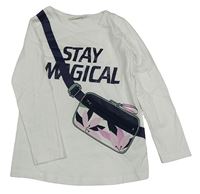 Biele tričko s ledvinkou Kids