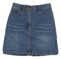 Modrá rifľová sukňa Crash One