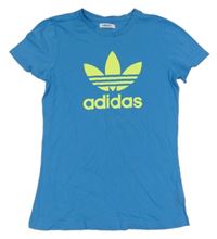 Modré tričko s logem Adidas