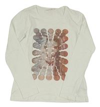 Bílé triko s potiskem