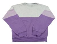 Sivo-fialová mikina H&M