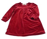 Červené zamatové šaty