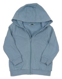 Modrá prepínaci mikina s kapucňou F&F