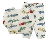 2set - Smetanová mikina s auty + tepláky Primark