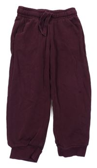 Vínové tepláky H&M