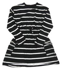 Černo-bílé pruhované šaty F&F