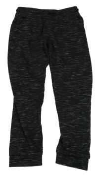 Černé melírované tepláky 