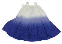 Nové - bílo-fialové lehké šaty Nutmeg