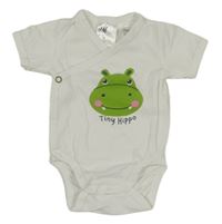 Bílé zavinovací body s hrochem H&M