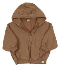 Hnedá prepínaci oversize mikina s kapucňou Next