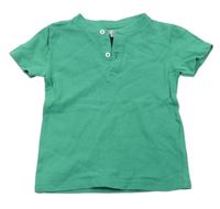 Zelené tričko s gombíkmi Fagottino