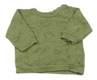 Khaki mikina s diny Ergee