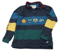 Tmavomodro-farebná mikina so zvieratkami a límečkem - Harry Potter M&S