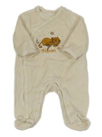 Béžový zamatový overal so Simbou Orchestra