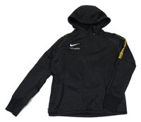 Černo-žlutá sportovní mikina s logem a kapucí - Neymar Nike