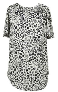 Dámská smetanovo-černá vzorovaná halenka M&Co