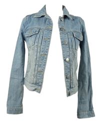 Dámská světlemodrá riflová crop bunda Waredenim 