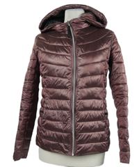 Dámská vínová šusťáková prošívaná zimní bunda s kapucí Reserved 